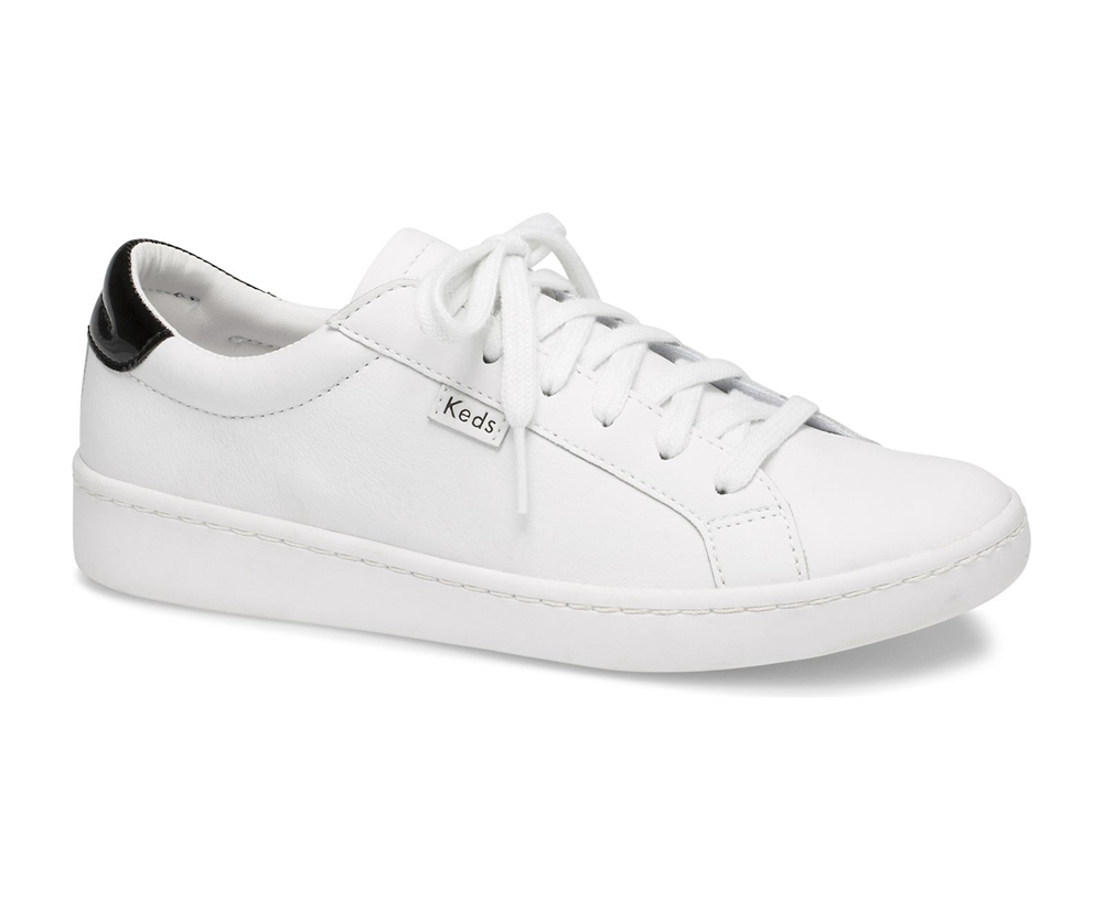 Keds Sneaker Damen Weiß - Ace Leder - FBE-830692